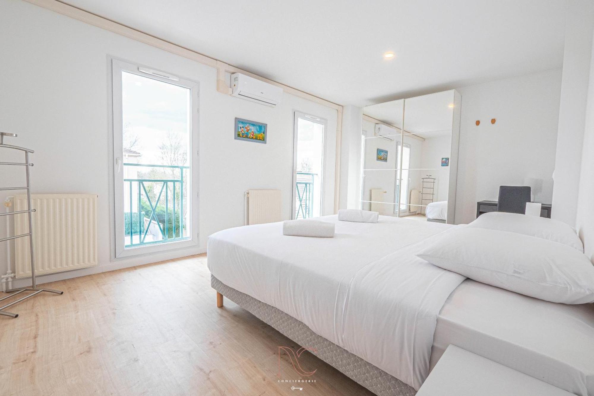 *Disneyland-Paris* 9 Pers, 2 Parkings, Wifi, Ac 蒙泰夫兰 外观 照片